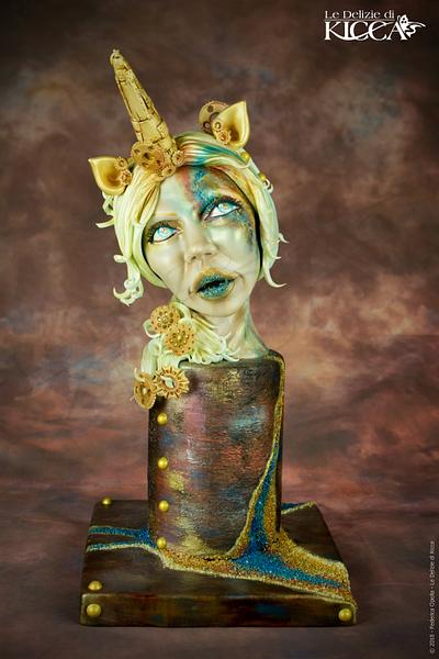 Steampunk Unicorn woman - Cake by  Le delizie di Kicca