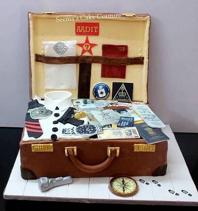 Suitcase of Secret Agent - Cake by Seema Tyagi