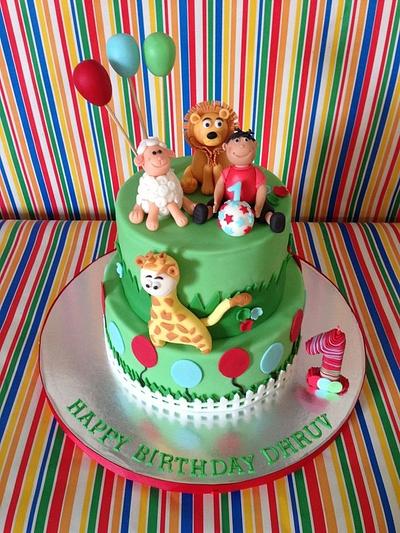 Animals and balloons! - Cake by Teresa Relogio Mota