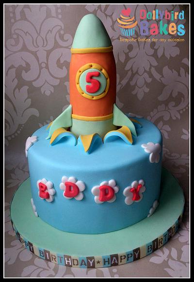 Rocket cake - Cake by Dollybird Bakes
