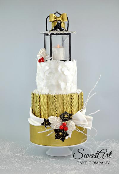 Holiday Cake - Cake by Shannon Mayes-SweetArt Cake Company