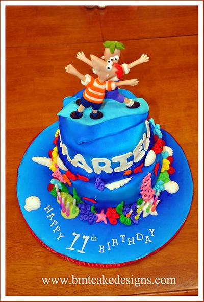 Phineas and Ferb Sea Adventure - Cake by Bobie MT