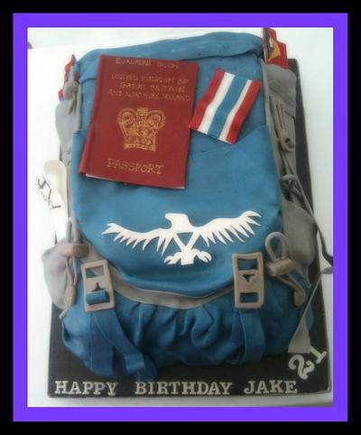 Travellers Backpacker Cake - Cake by Amanda