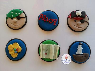 Pirate Fondant Cupcake Toppers - Cake by Cake Decor in Cairns