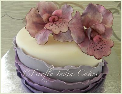 Ruffles & Orchids - Cake by Firefly India by Pavani Kaur
