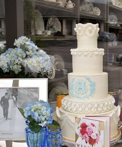 Monogram Wedding Cake - Cake by Deva Williamson 