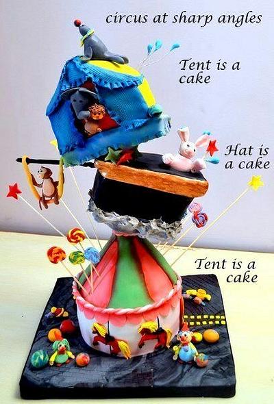 Circus at sharp angles! - Cake by nivi