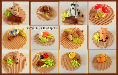 Autumn cupcakes toppers - Cake by Sweet Janis
