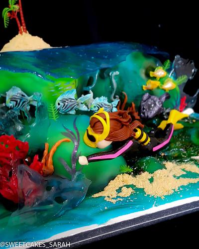 Scuba diving cake  - Cake by Sweetcakes