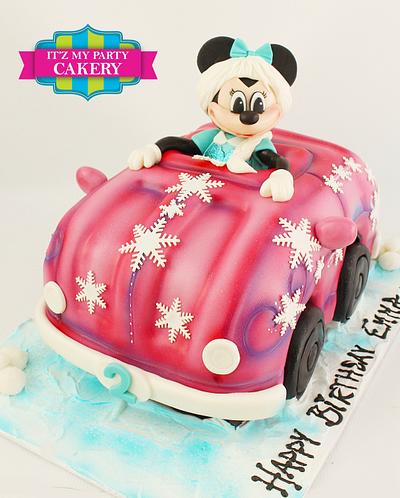 Minnie Mouse Meets Frozen - Cake by It'z My Party Cakery