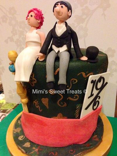 Mad Hatter Themed Wedding  - Cake by Mimi's Sweet Treats