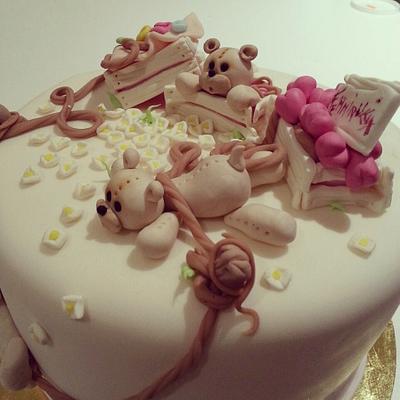 teddy girl - Cake by Sabrina Adamo 