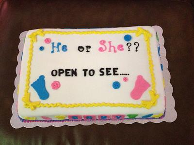 Gender Reveal Cake - Cake by beth78148