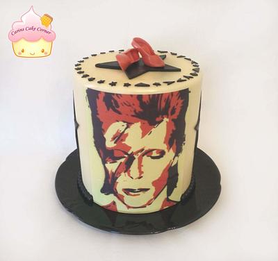 David Bowie Tribute - Cake by carinscakecorner