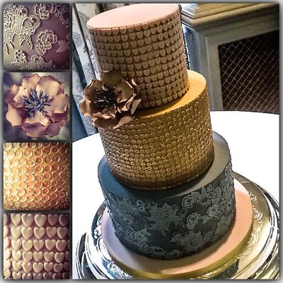 My first time working with edible sequins. - Cake by cakesdamour