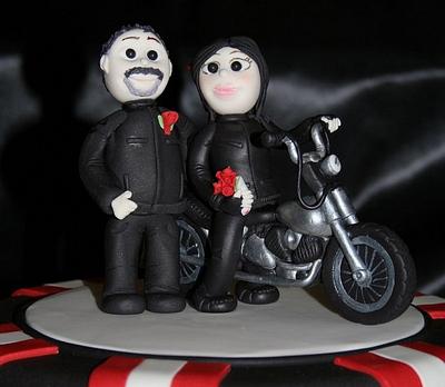 "Biker" Wedding Cake - Cake by Michelle Amore Cakes