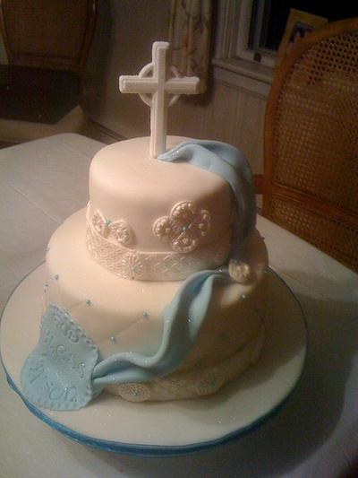 Christening Cake for baby boy - Cake by Joyful Cakes