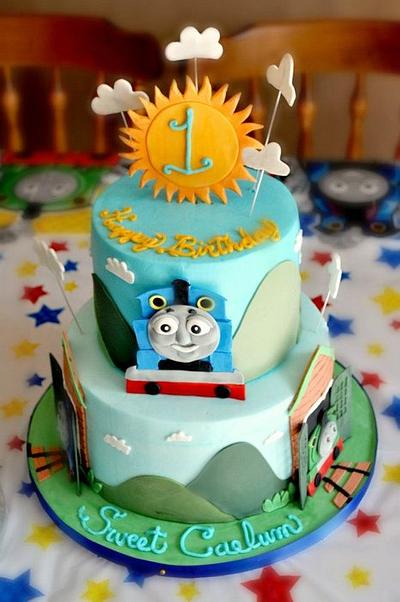 Thomas the train - Cake by Justbakedcakes