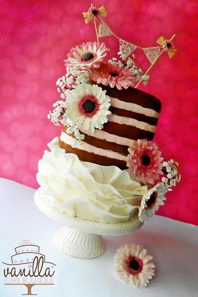Half Naked Cake - Cake by Vanilla cake boutique