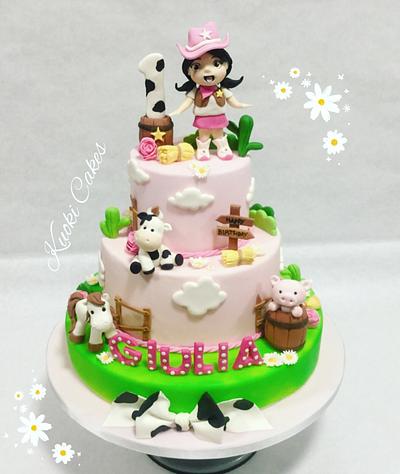 Cow girl cake  - Cake by Donatella Bussacchetti