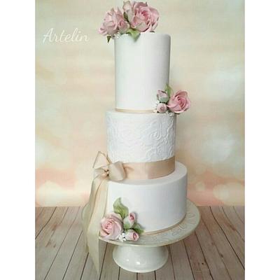 Torta de bodas - Cake by ArteLin Liliana Débole 
