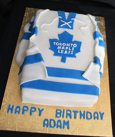 Toronto Maple Leafs jersey cake - Cake by Natalie Alt