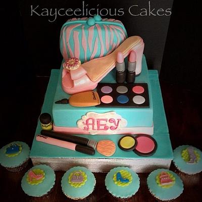 Make up cake - Cake by Kayceelicious