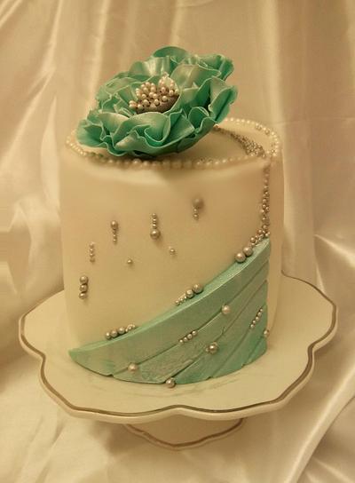 beads and turquoise - Cake by La Mimmi