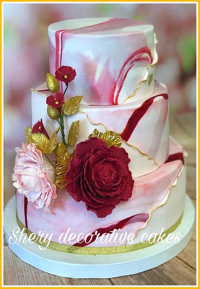 Weeding cake  - Cake by Shereen Adel 