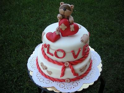 Torta San Valentino -Valentine's day cake - Cake by Dolcidea creazioni