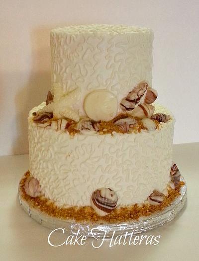 Shells and Lace - Cake by Donna Tokazowski- Cake Hatteras, Martinsburg WV