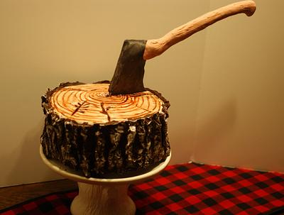 A Lumberjack's Christmas Cake - Cake by Margie