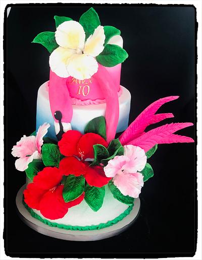 Flamingo! - Cake by Rhona
