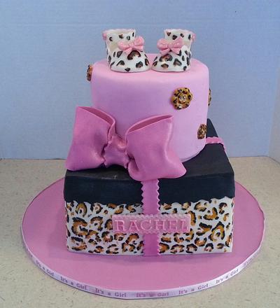 Leopard Baby Shower Cake - Cake by Wendy's Cake Sensations