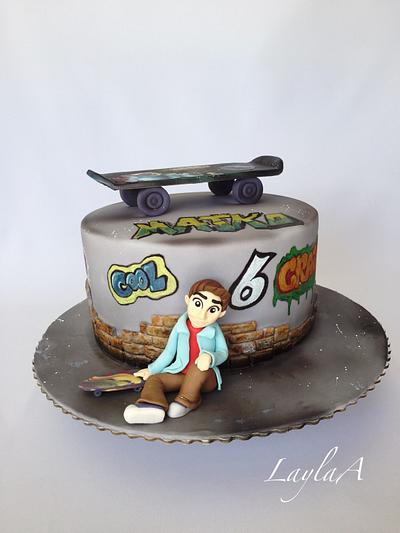 Skateboard cake  - Cake by Layla A