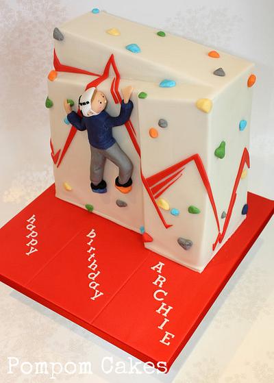 At the climbing wall - Cake by PompomCakes