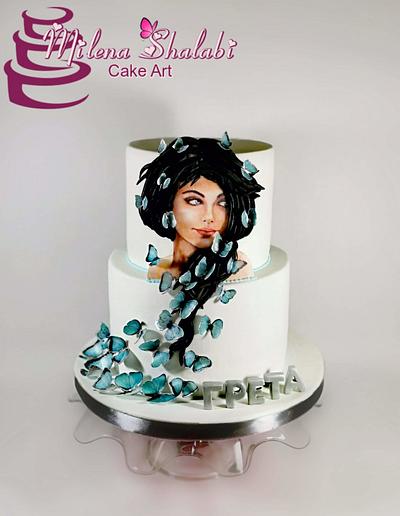 Butterfly Love - Cake by Milena Shalabi