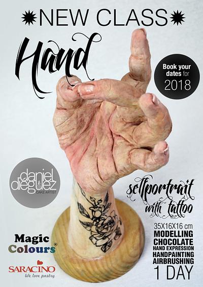  "Hand selfportrait" NEW CLASS for 2018. - Cake by Daniel Diéguez