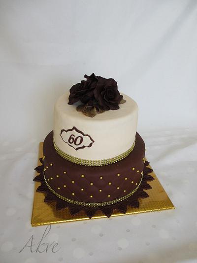 Chocolate roses - Cake by akve