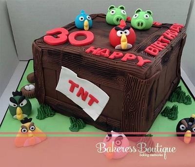 Angry birds TNT - Cake by BakeressBoutique