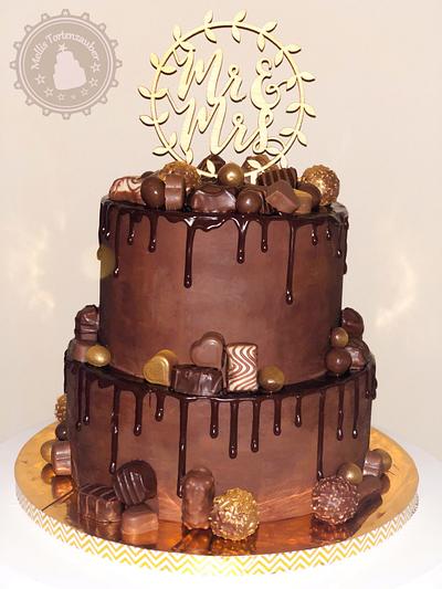  Chocolate drip wedding - Cake by MellisTortenzauber