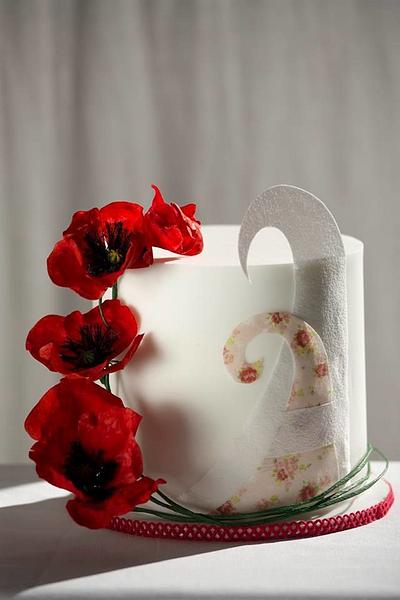 poppies cake - Cake by Loredana Atzei 