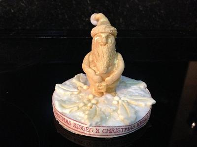 Christmas Cake Toppers.  - Cake by Tanya Morris