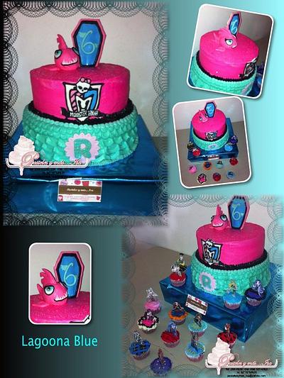 LAGOONA BLUE MONSTER HIGH CAKE - Cake by Pastelesymás Isa