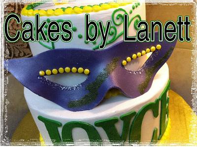 70th Mardi Gras Birthday - Cake by Lanett