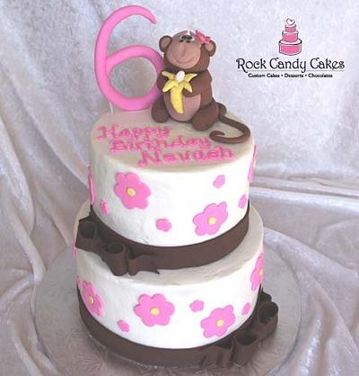 Girly Monkey - Cake by Rock Candy Cakes
