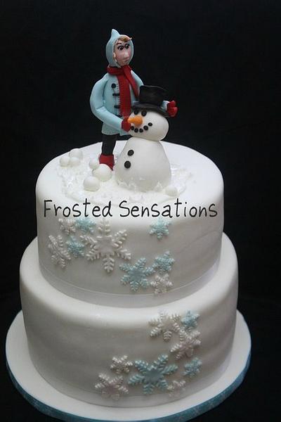 Winter themed cake - Cake by Virginia