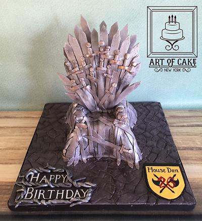 Game of Thrones Iron Throne Cake - it's not a topper ... - Cake by Akademia Tortu - Magda Kubiś