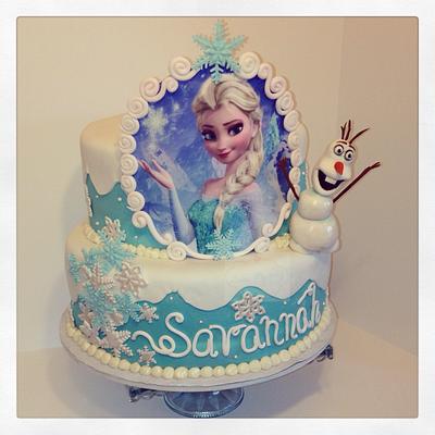 Elsa snow queen  - Cake by Bake my day! Creations 
