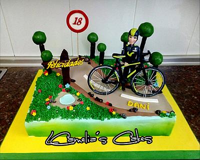 Bike and cyclist CAKE - Cake by Camelia